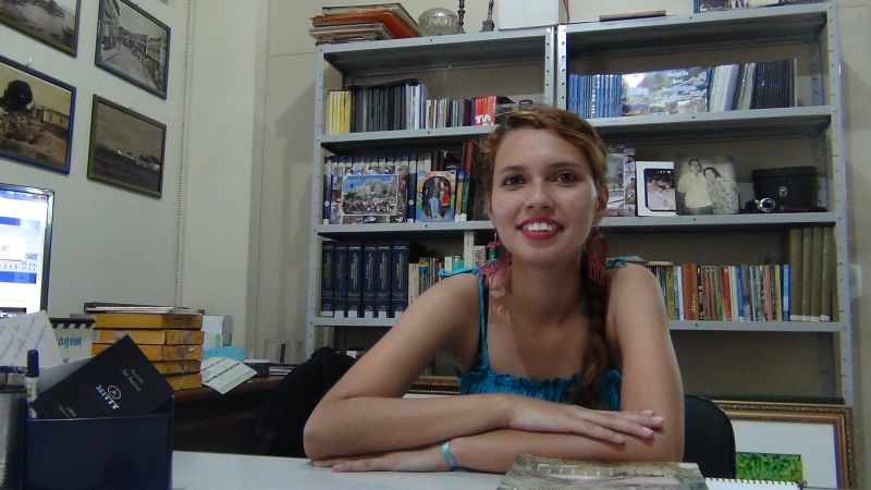 Clara Ariete Mendonça Costa - Acadêmica de Arqueologia da UFOPA